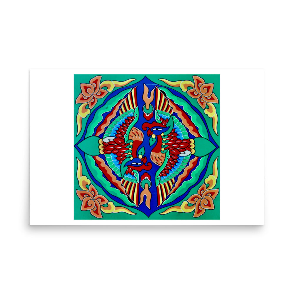 south korea temple art painting