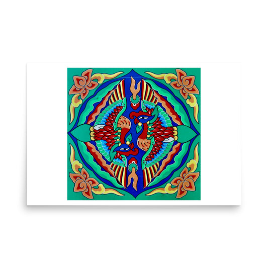south korea temple art painting