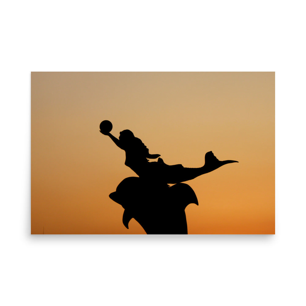 Busan Sculpture at Sunset