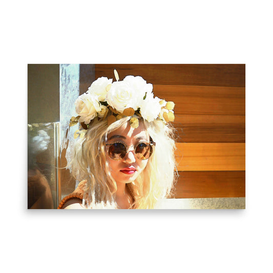Art Poster Print from cafe photo in Victoria BC Canada
