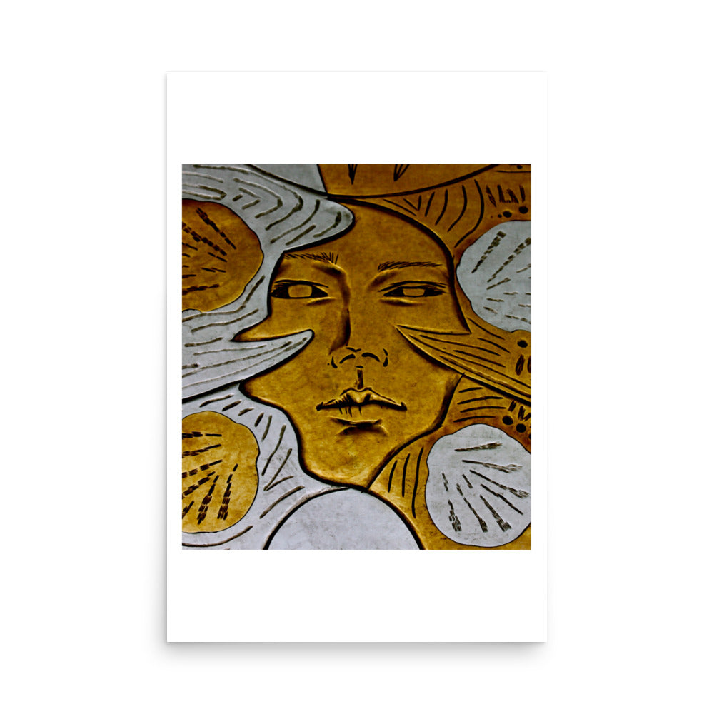print poster of a metal artwork in korea