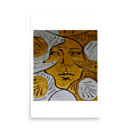 print poster of a metal artwork in korea