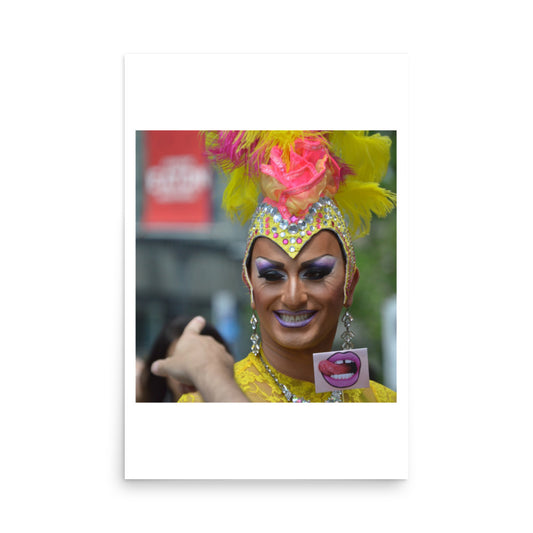 portrait of a drag queen in montreal
