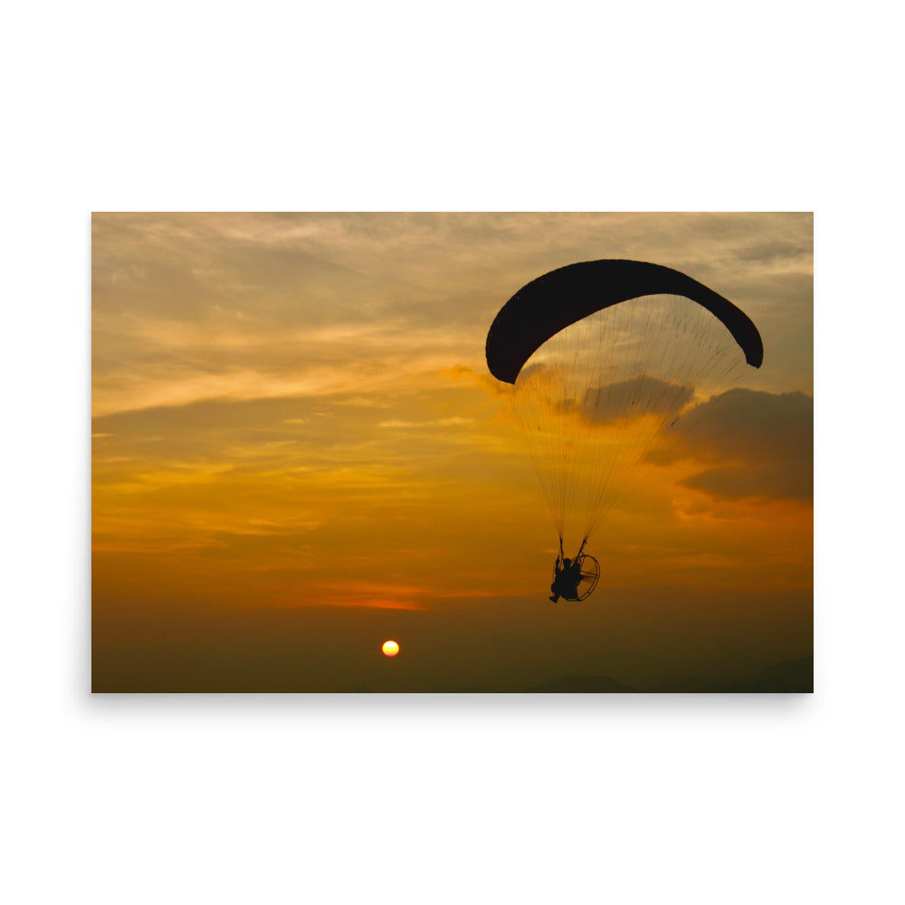 south korea sunset poster