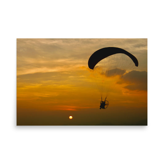 south korea sunset poster