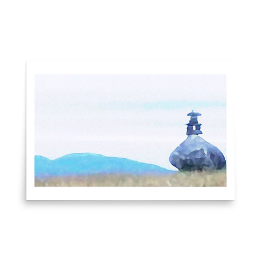 Art Poster watercolour eastern townships