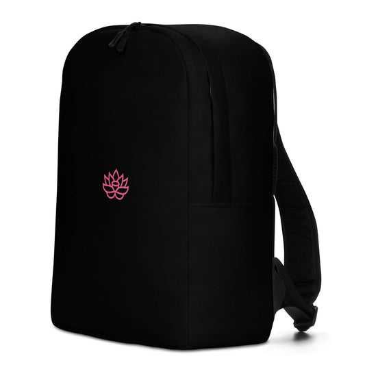 Backpack Pink Lily Black Design
