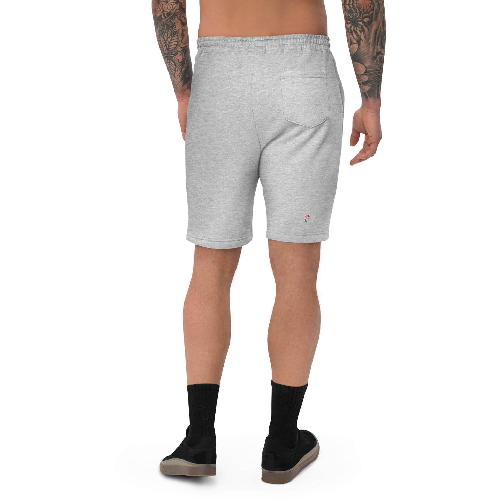 Men's Fleece Shorts Heather Grey I Will Wander Clothing