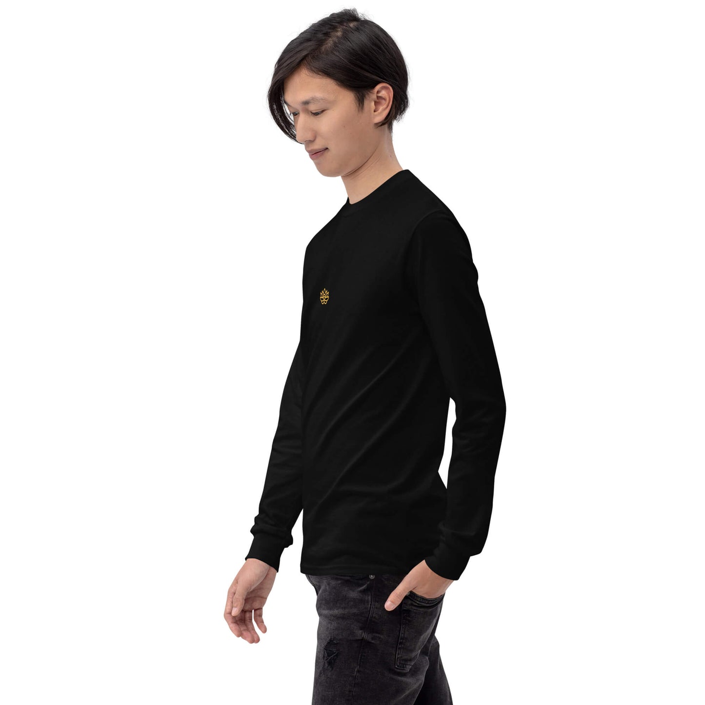 Mens Long Sleeve Shirt Black