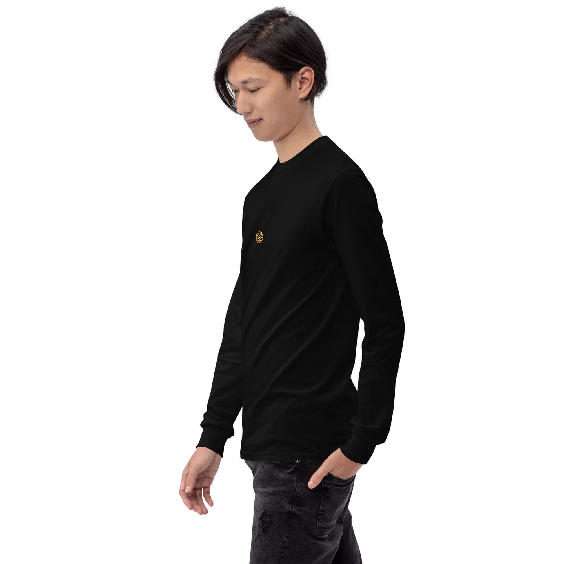 Mens Long Sleeve Shirt Black