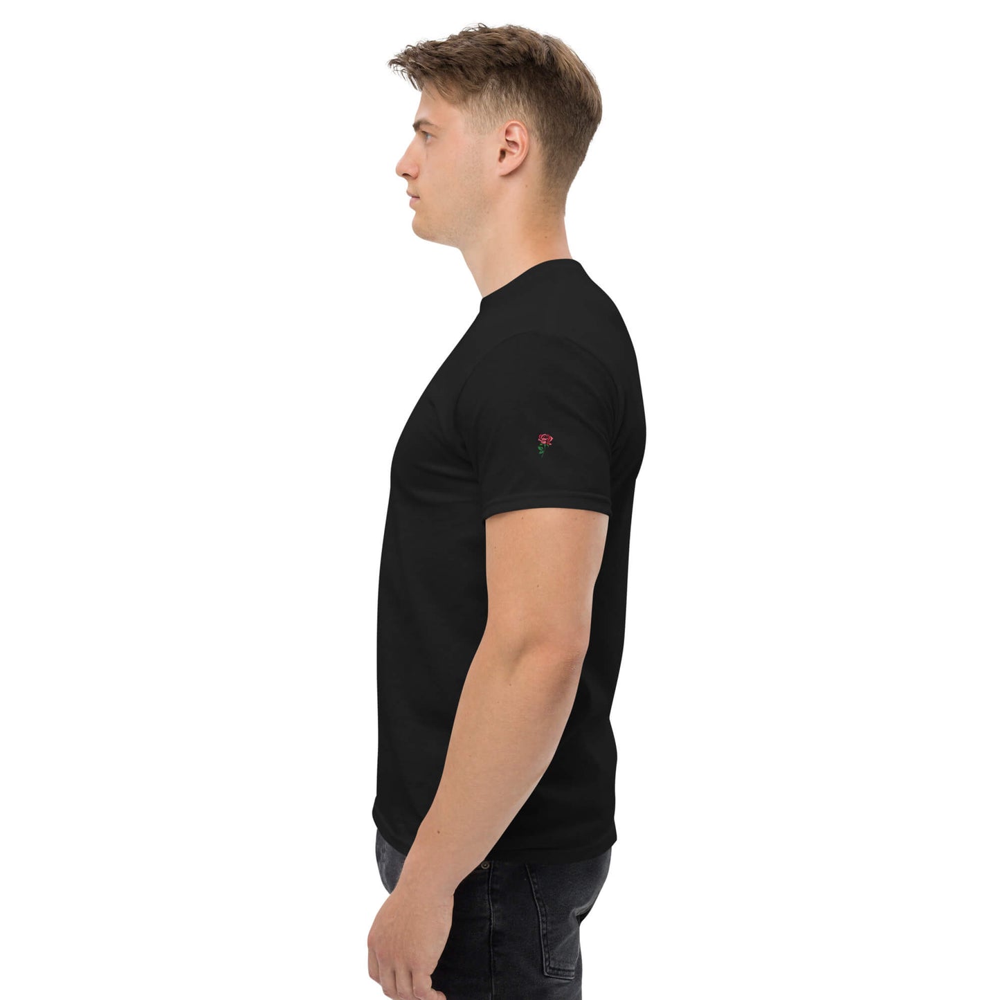 T-Shirt Black Yellow Lily
