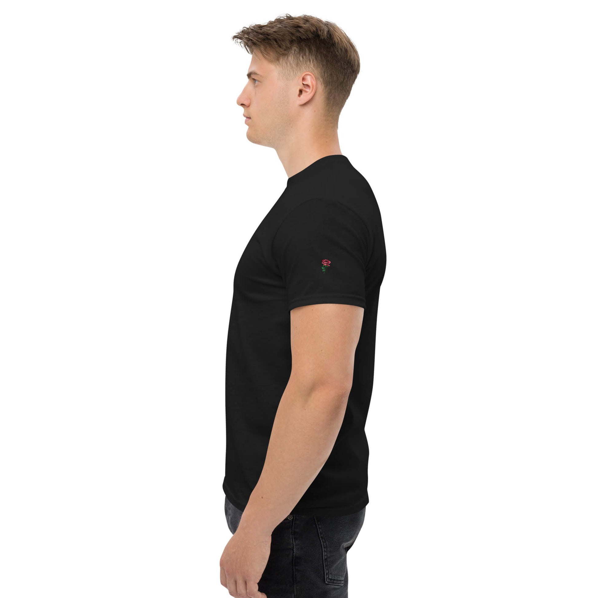 T-Shirt Black Yellow Lily