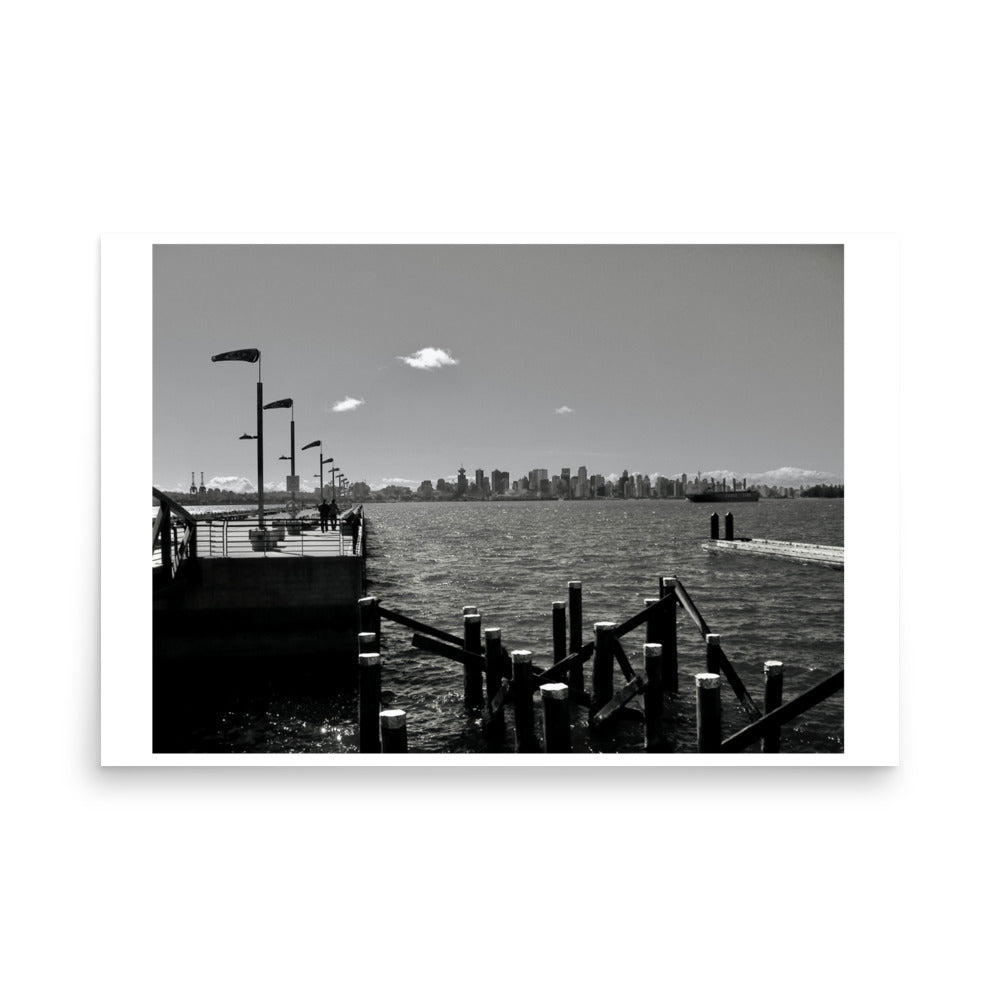 Vancouver Skyline in Black and White