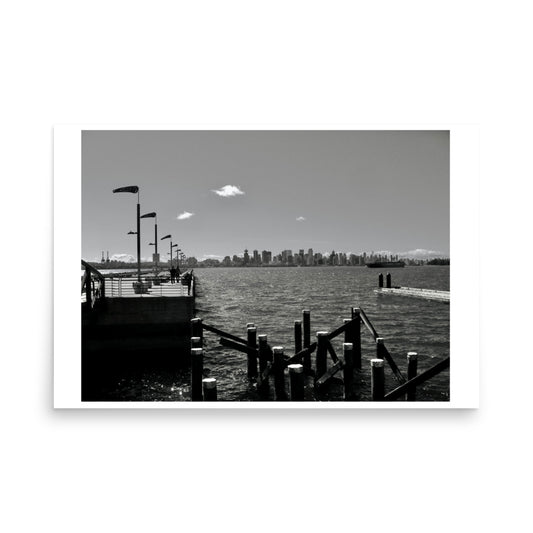Vancouver Skyline in Black and White