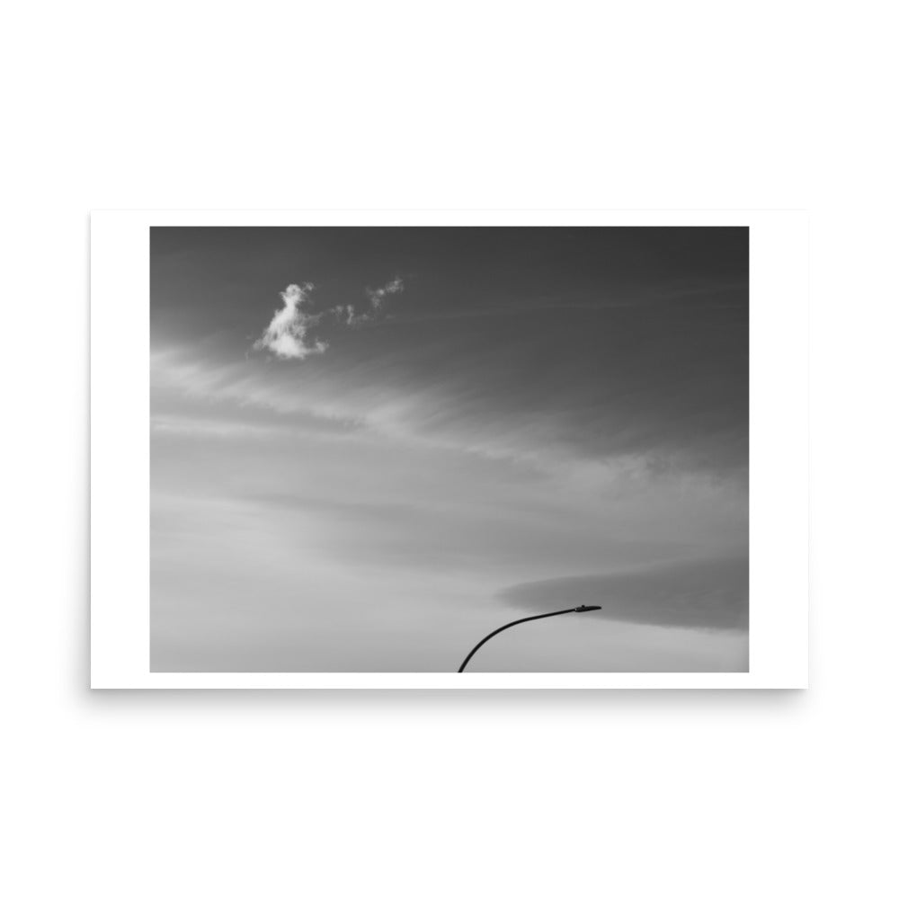black and white poster print