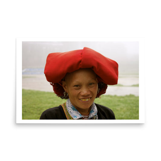 Sapa Vietnam Red Hmong Tribal Woman