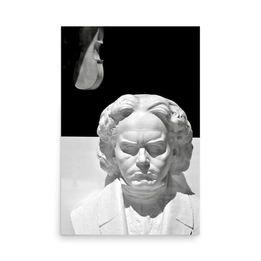 black and white poster print taken in Montreal Quebec