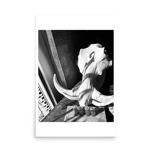 black and white poster print