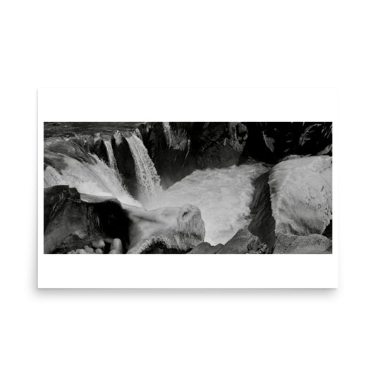 black and white poster print