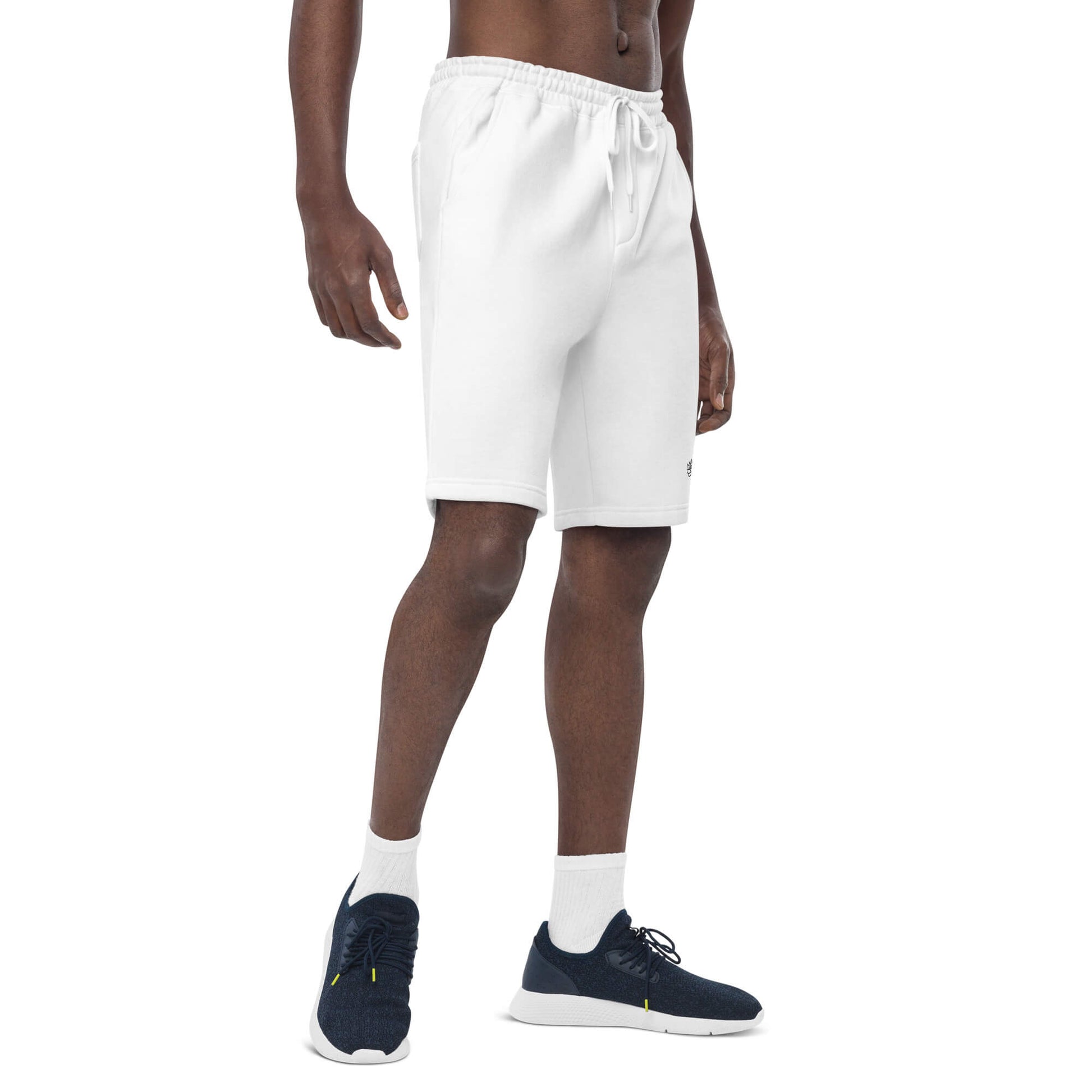 fleece shorts men’s white