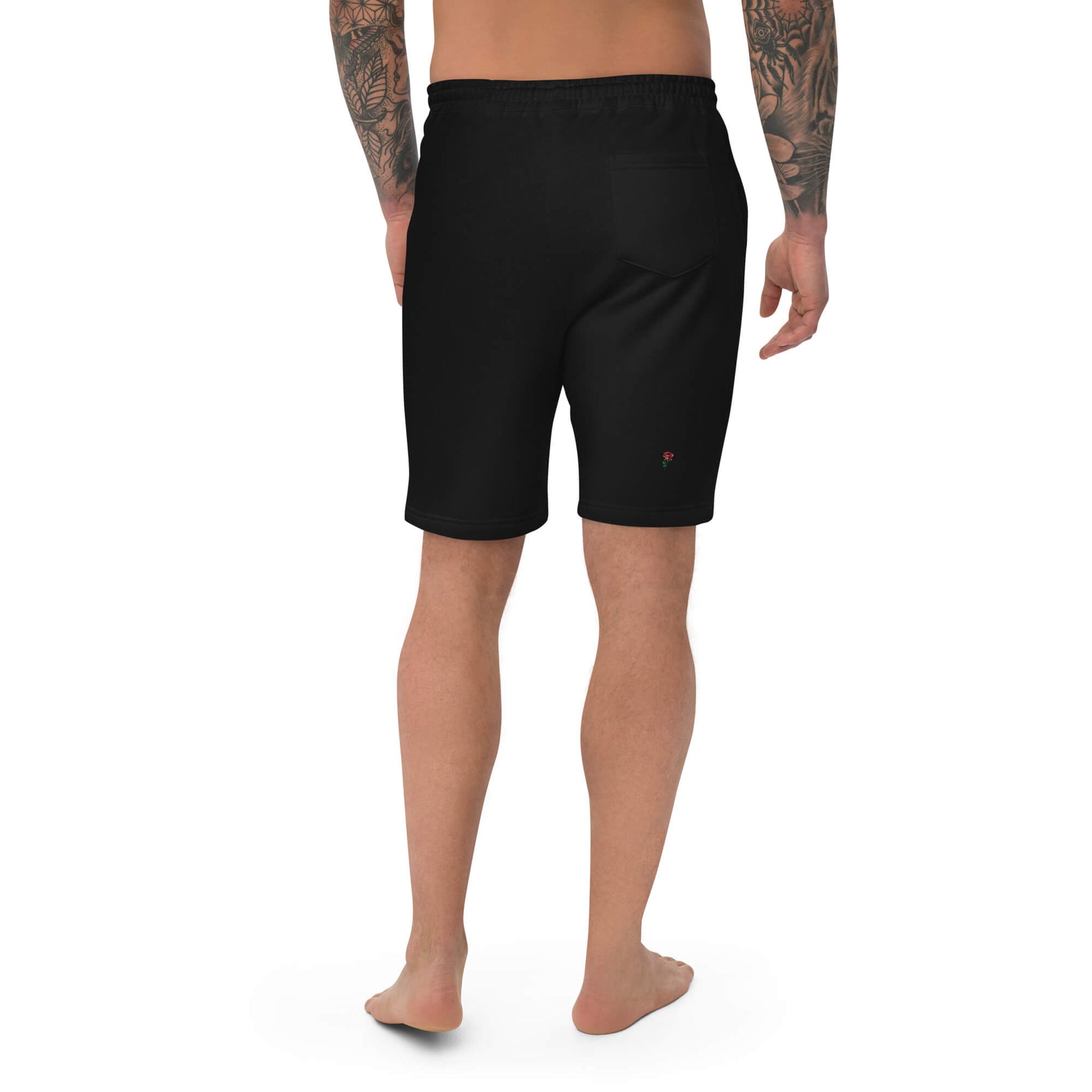 Men’s Fleece Shorts Black i Will Wander Fashions