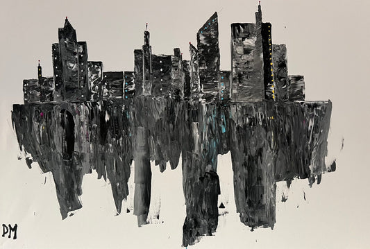 Megalith acrylic on canvas painting by artist Pat Meehan
