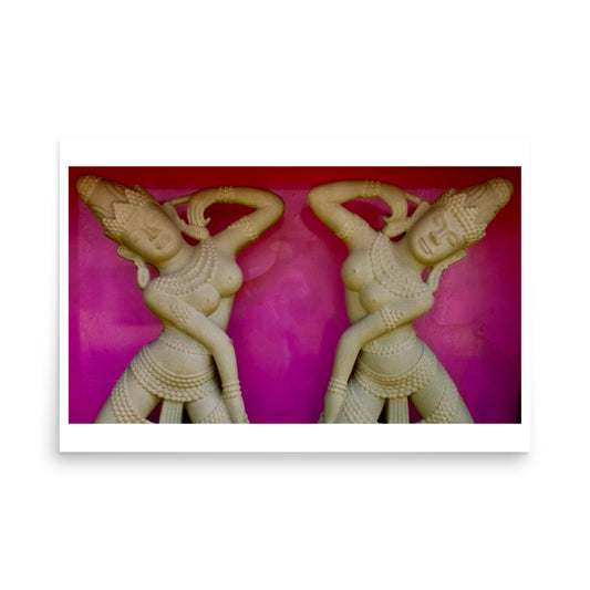 poster print vietnam temple goddesses