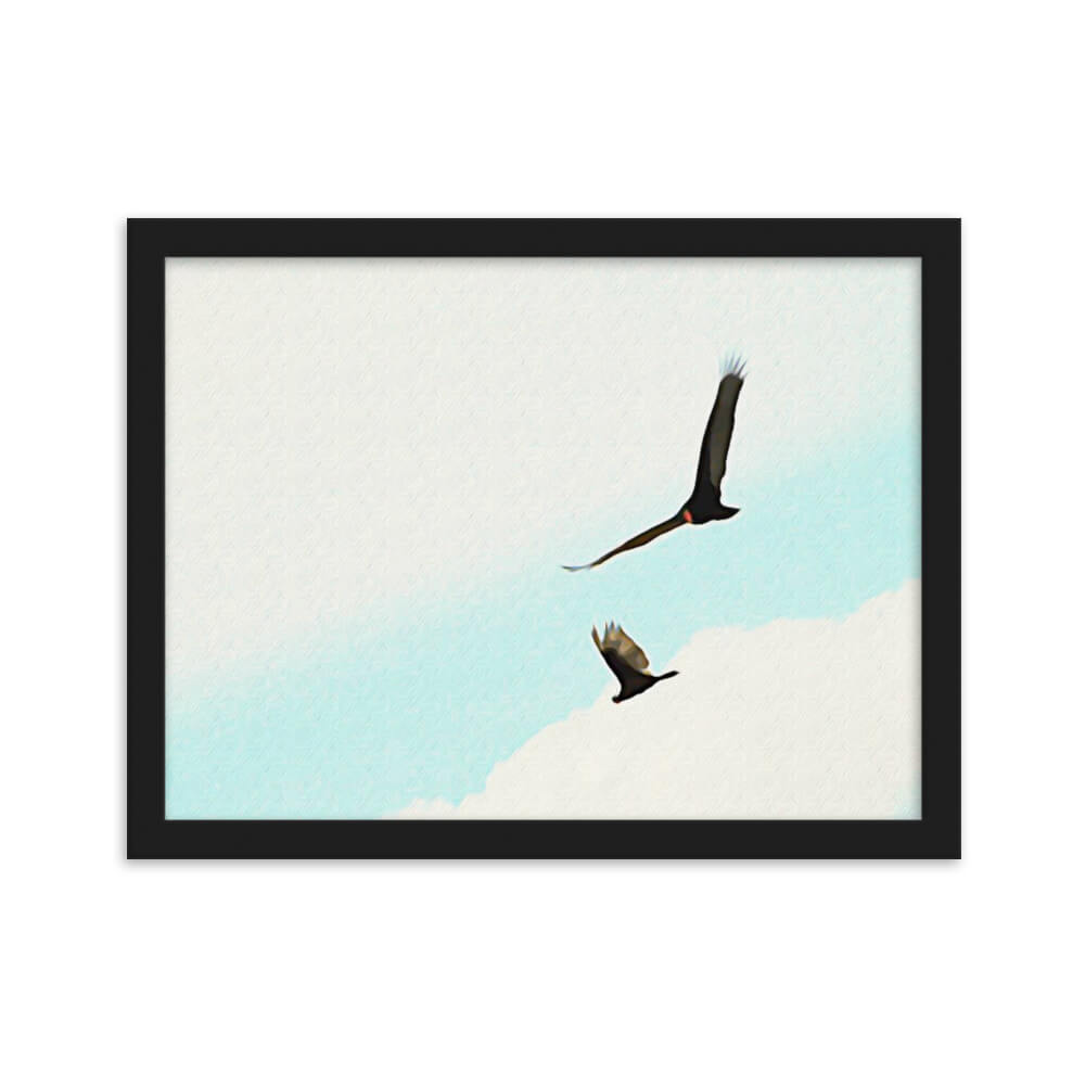 Hawk In Flight Poster Art