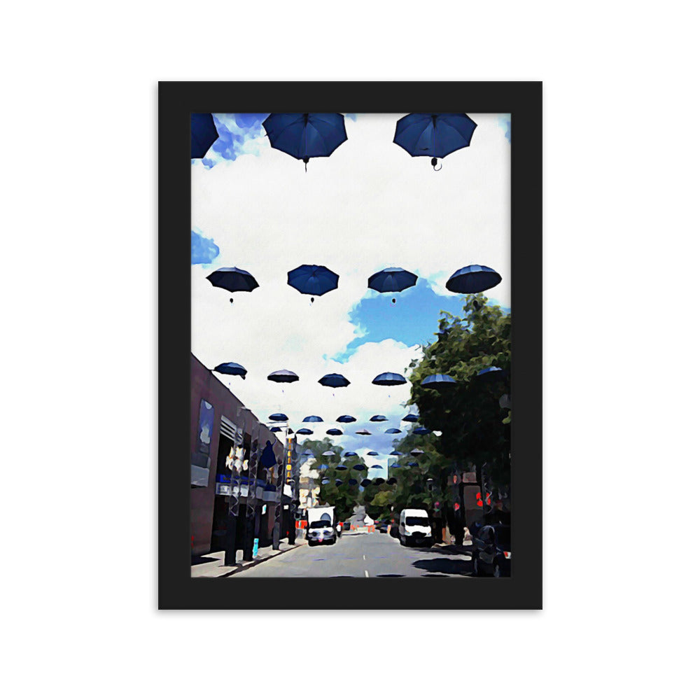 Montreal Umbrellas Poster