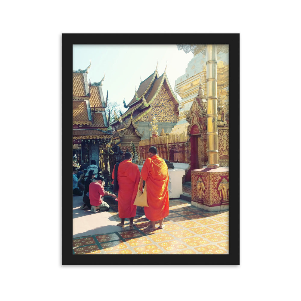 Thailand Gold Temple Monks