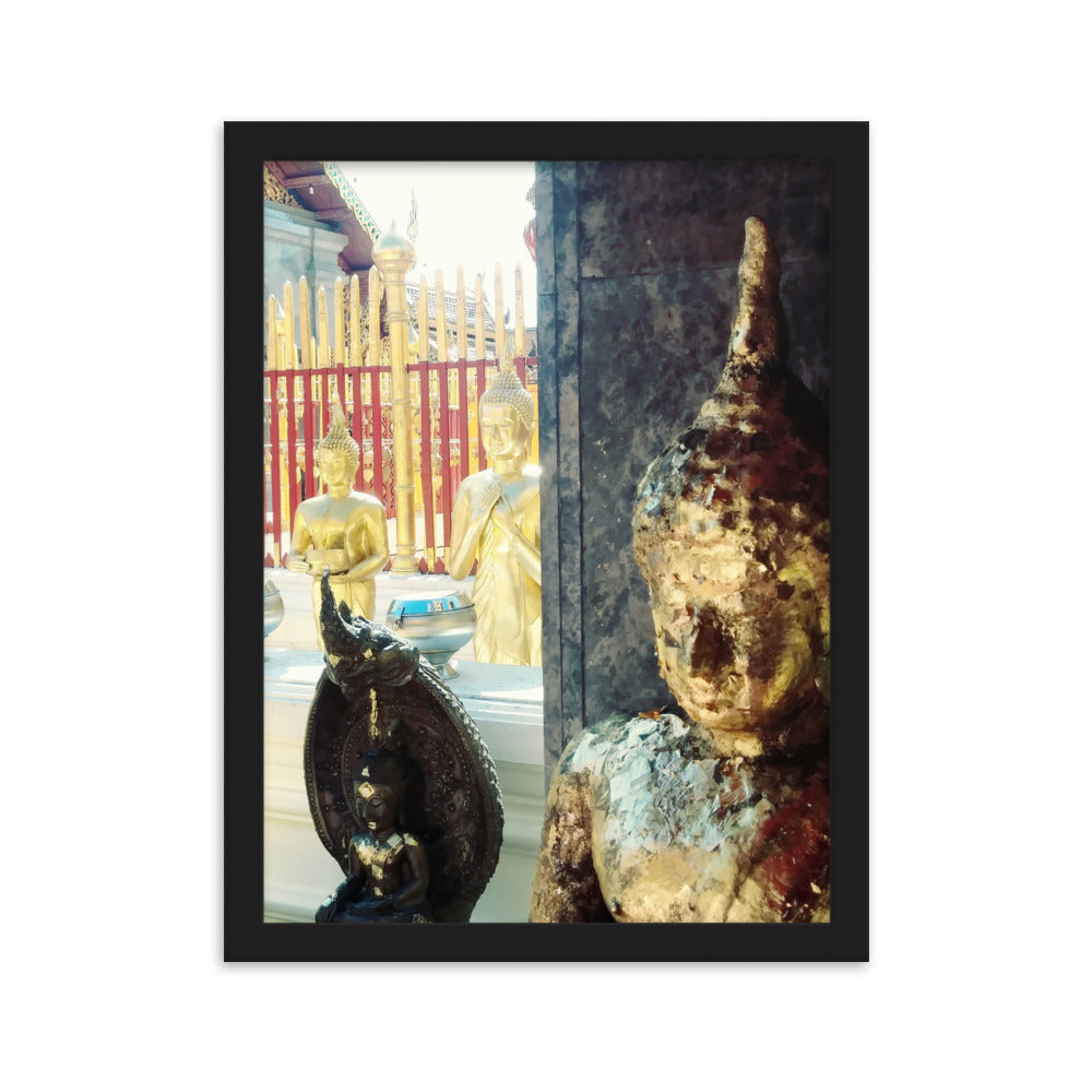 Thailand Temple Statue Gold Art